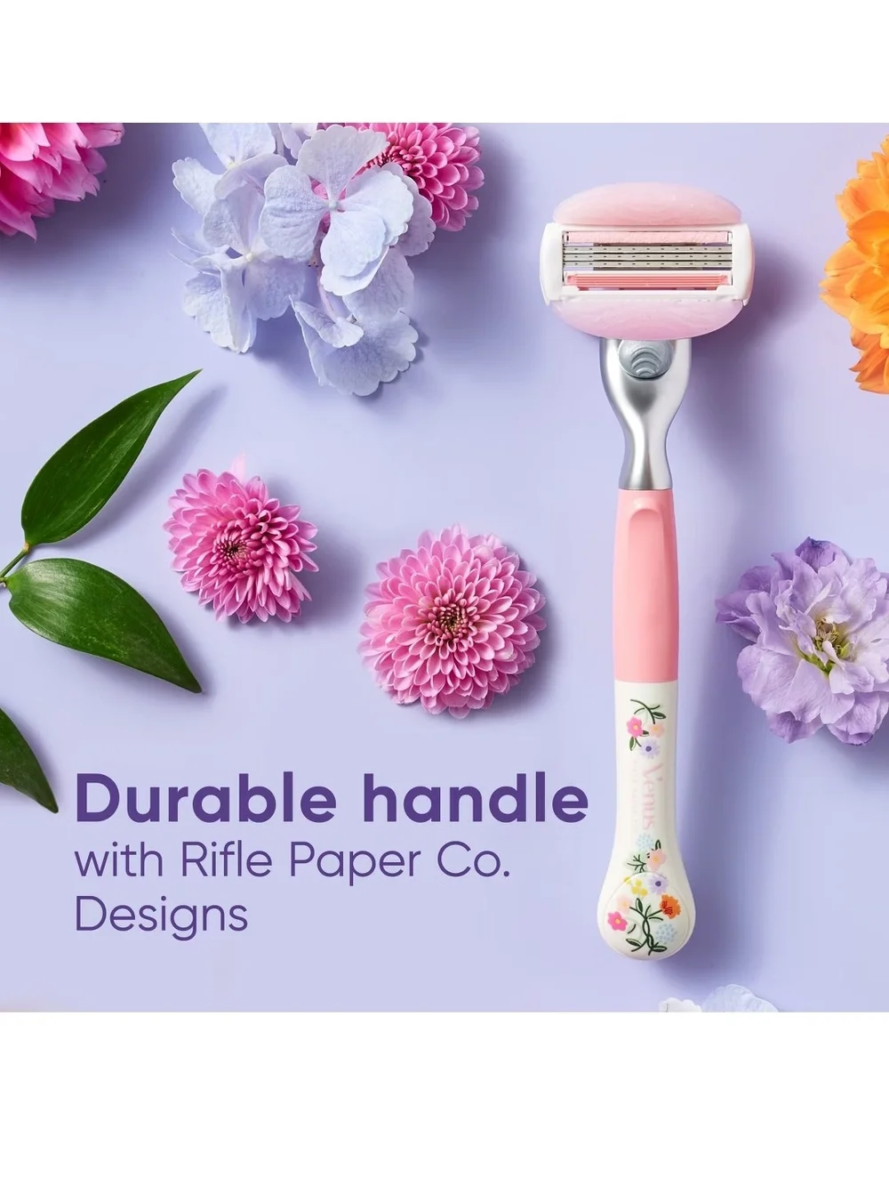 Gillette Venus ComfortGlide White Tea Scented Razor - Floral Designer Handle
